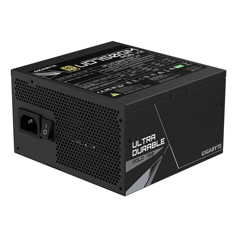 FUENTE DE PODER GIGABYTE (GP-UD750GM PG5 V2) 750W,MODULAR,PCI-E GEN5,16PINS,80 PLUS GOLD,NEGRO image 4